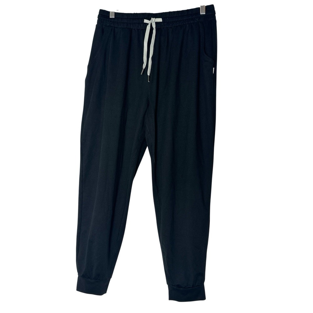 Feat Joggers Lounge Pants Women's XL Black Pockets Elastic Waist Stretch